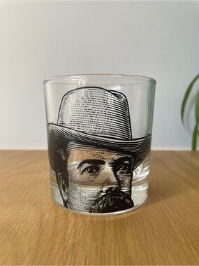 Jack Daniels Whiskey Old No 7 Tumbler Glass Limited Edition Face of the Founder